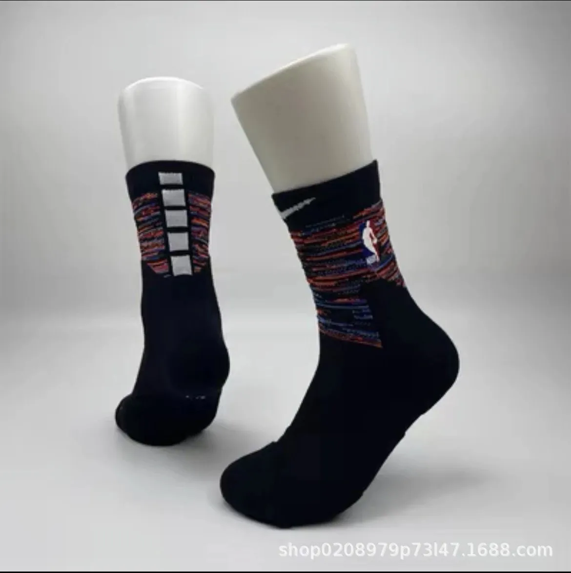 Nike NBA themed Black Socks: Comfort for