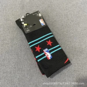 NBA Black Socks: Star Striped