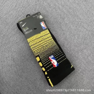 Nike Elite Quick Crew Black Hoops Socks For
