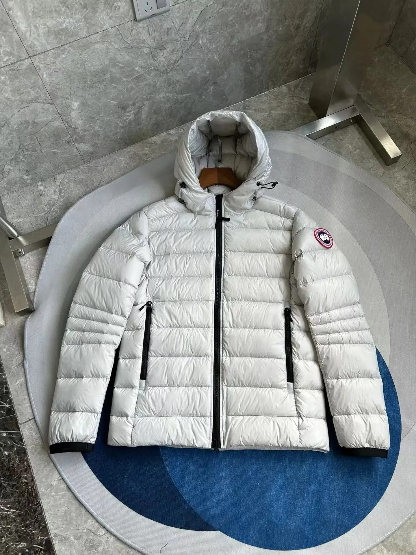 Canada Goose White Down Jacket: Stylish