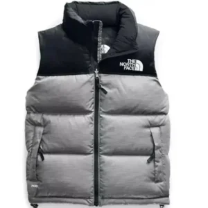 The North Face 700 Black Gray Puffer Vest