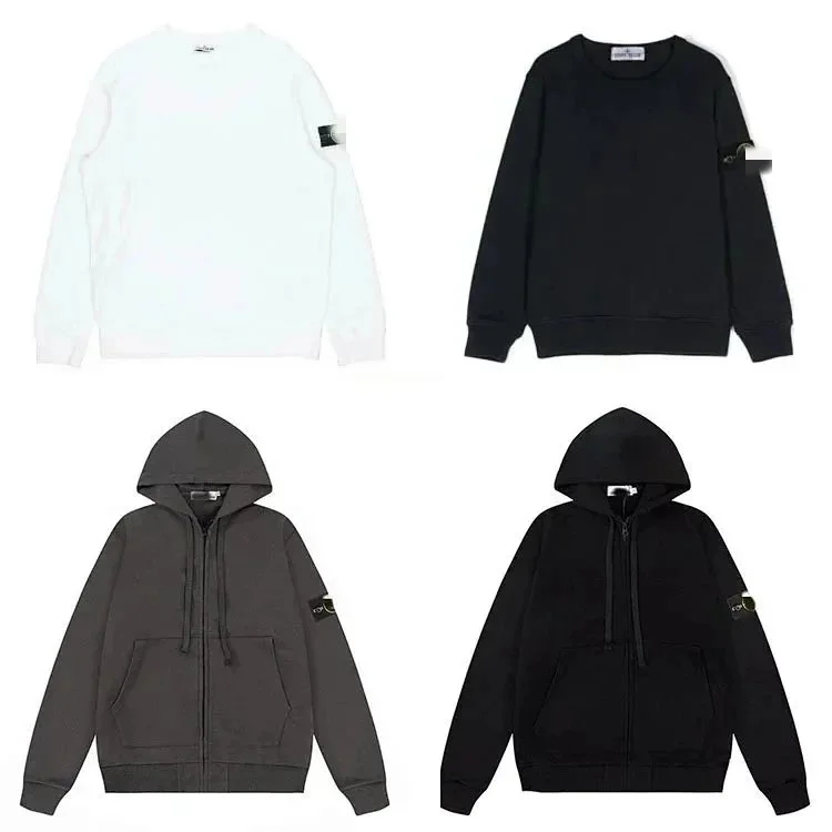 Stone Island White Crew Neck Sweater: Urban