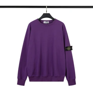 Stone Island Purple Badge Sweatshirt: Trendy