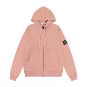 Stone Island Pink Hoodie: Comfort Meets