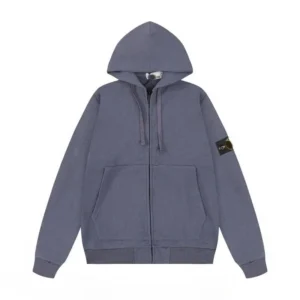 Stone Island Grayish blue Hoodie: Tech