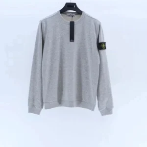 Stone Island Light Gray Crewneck: Comfort