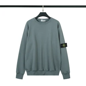 Stone Island Light Gray Green Sweatshirt