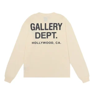 Gallery Dept. Beige Tee: Hollywood inspired