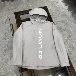 Moncler Light Gray Jacket: Urban inspired
