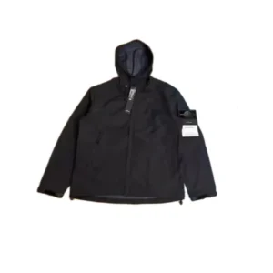 Stone Island Black Jacket: Tactical and Tech