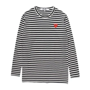 CDG PLAY Black White Striped
