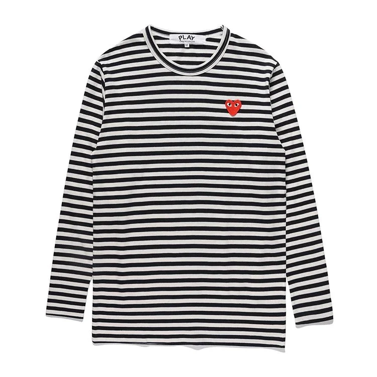 CDG PLAY Black White Striped