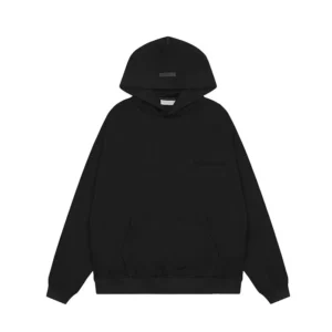 Fear of God ESSENTIALS Black Hoodie: Minimalist Fashion Piece