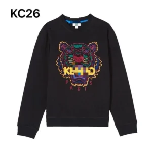 Kenzo Black Graphic Sweatshirt: A Parisian