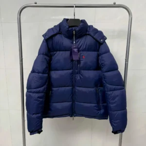 Ralph Lauren Navy Down Jacket for Men: Warm