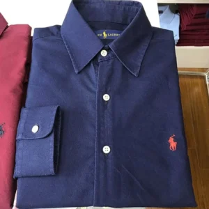 Ralph Lauren Polo Navy Blue Button up Shirt