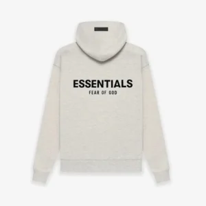 Fear of God Essentials Light Gray Hoodie