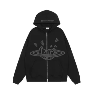 Broken Planet Black Hoodie: Galactic