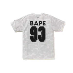 BAPE White T Shirt with Black Details: Cool