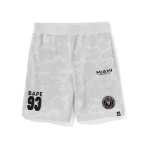 BAPE White Camo Shorts, Trendy Urban Fashion