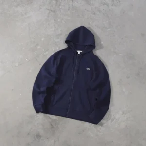 Lacoste Men's Navy Zip up Hooded