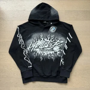 Hellstar Records Black Hoodie: Comfort Meets