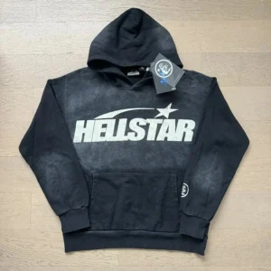 HELLSTAR Black Hoodie: Edgy Style