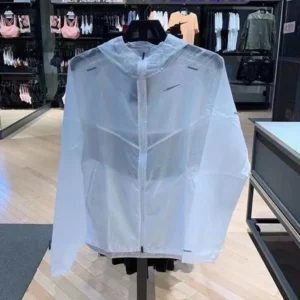 Nike White Jacket: Sheer Design for a Breezy
