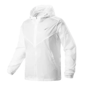 Nike White Windbreaker: Ideal for Outdoor