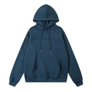 Carhartt Navy Hoodie: Branded Comfort for