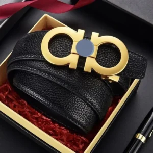 Ferragamo Black Belt: Exquisite Luxury for