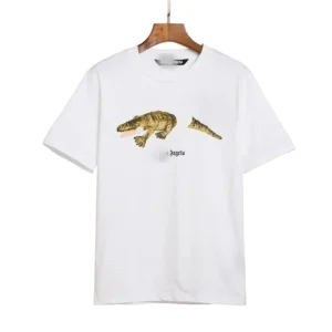 Palm Angels White Graphic T Shirt: Unique