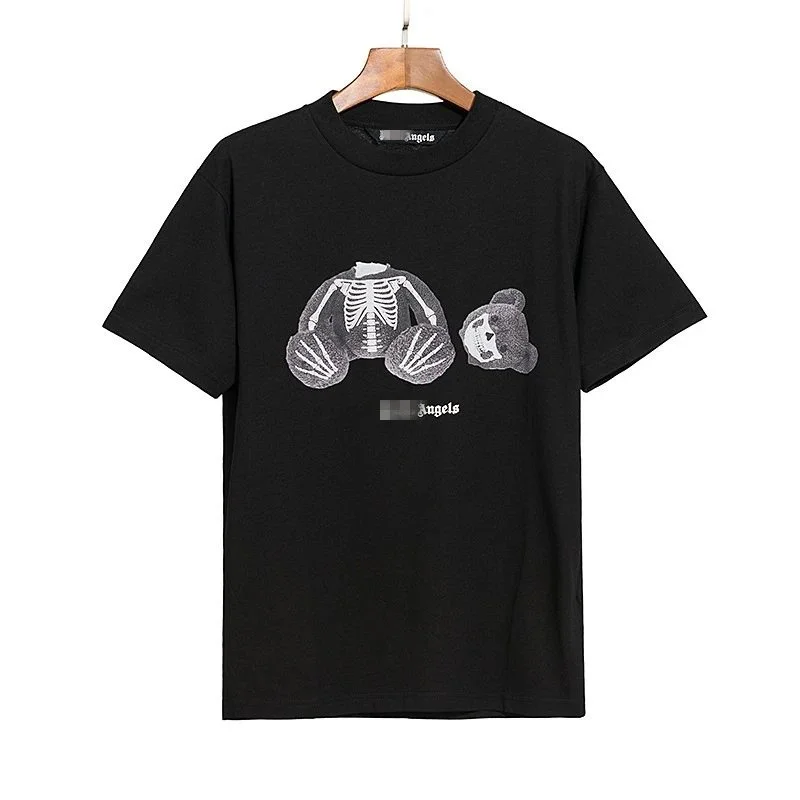 Angels Black Graphic T shirt, Cool Skeleton