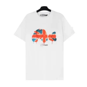 Palm Angels White Graffiti T Shirt: Cool