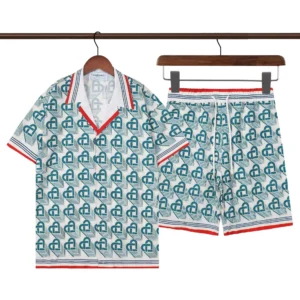 Casablanca Patterned Short Sleeve Set in