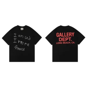 GALLERY DEPT. Black Tee: Emotional H