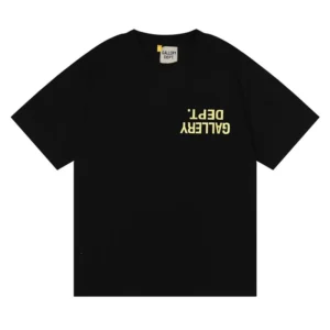 Gallery Dept. Black Tee: Unique Typography