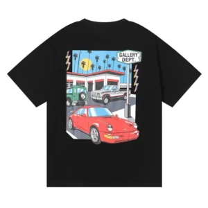 Gallery Dept. Black Car Themed T Shirt for