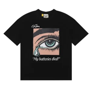 Gallery Dept Black Tee with Teary Eye