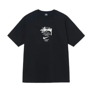 Stussy Black T shirt: Urban Street Style Essential