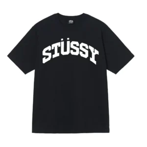 Stussy Black Tee: Streetwear Essential, Bold