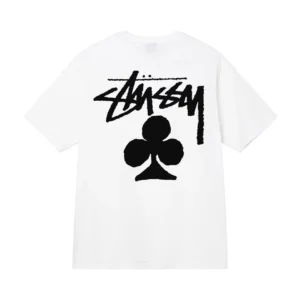 Stussy White Graphic T Shirt: Graffiti