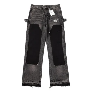 GALLERY DEPT. Black Patched Dark Gray Denim