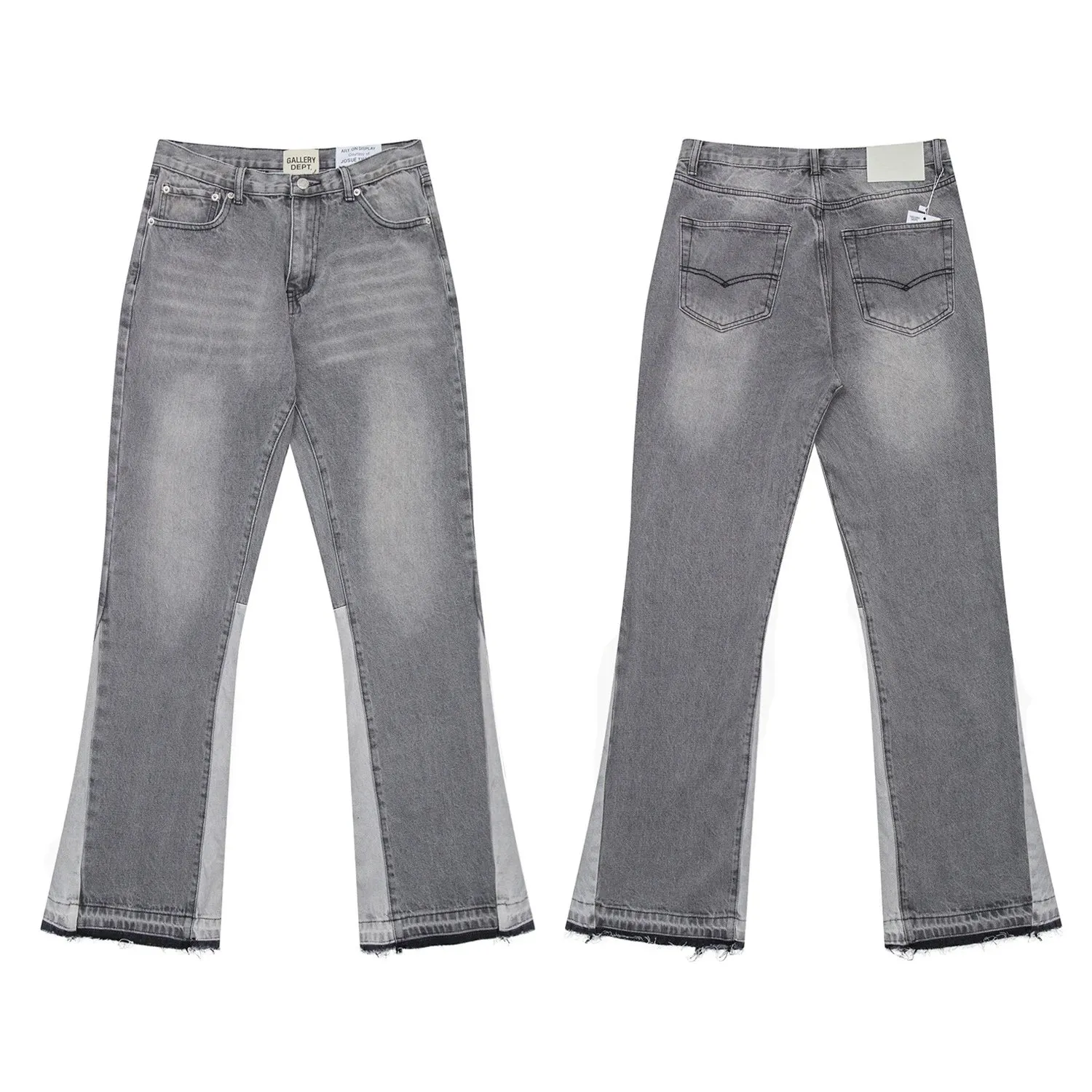 GALLERY DEPT Grey Denim: Unique Hem