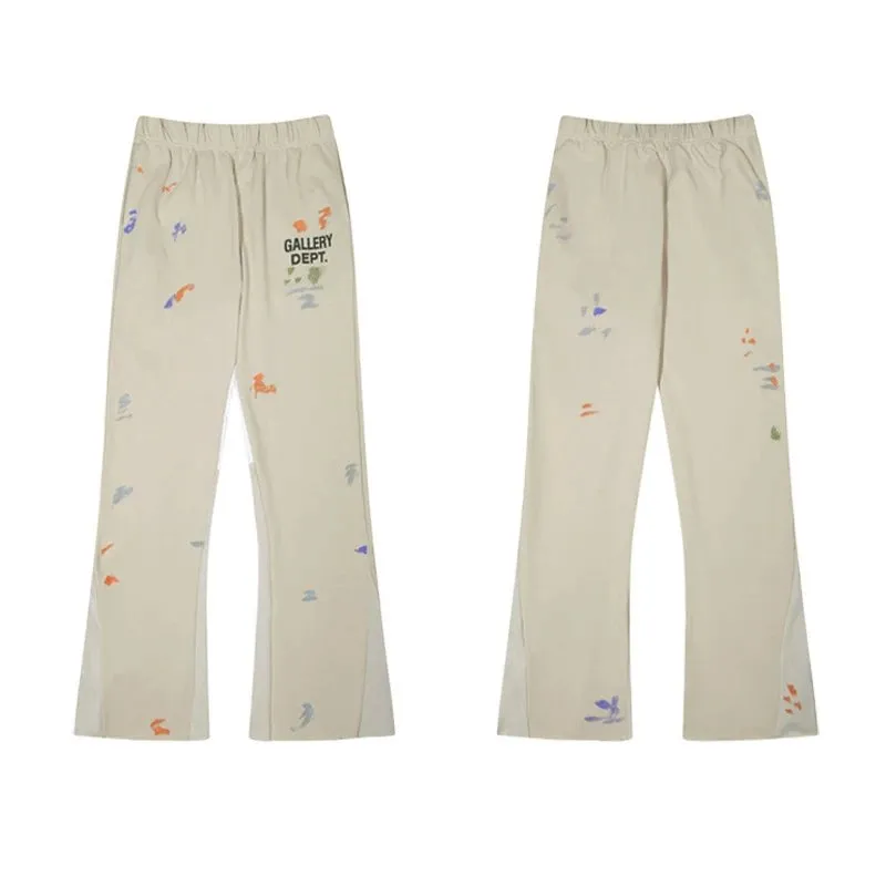 Gallery Dept. Beige Printed Flared Pants