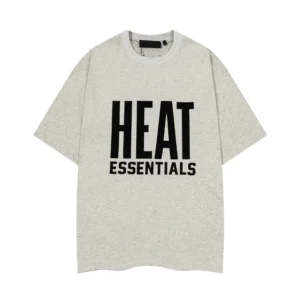 Fear of God ESSENTIALS Light Gray Tee: Heat