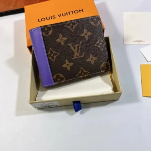 Louis Vuitton Brown Purple Monogram Wallet