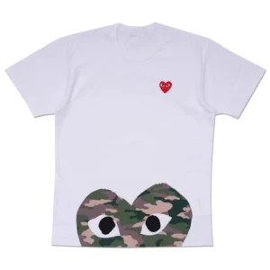CDG Play White T Shirt: Unique
