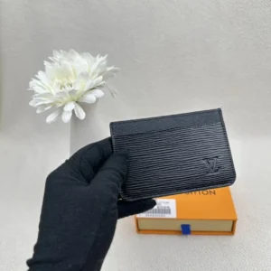 Louis Vuitton Epi Black Card holder, Luxury