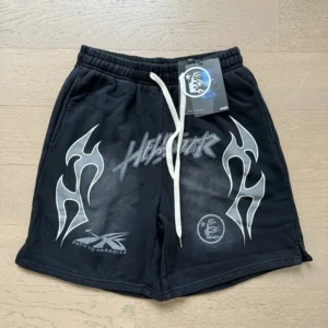 PATH TO PARADISE Black Graphic Shorts